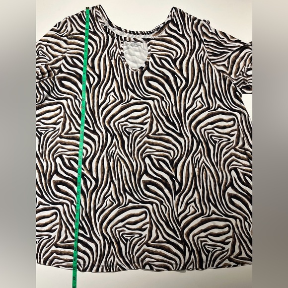 NWOT Jessica London Stretch Knit Keyhole Swing Tunic - Picture 3 of 4